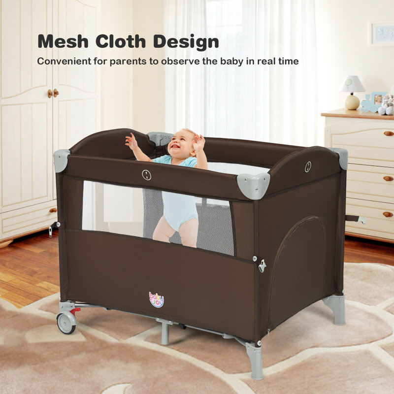 NEWNICY Portable Baby Crib Wayfair Canada